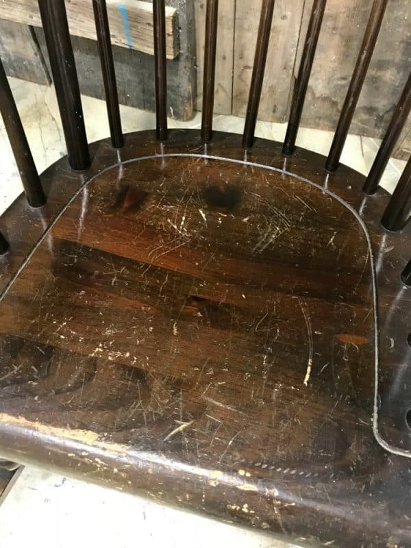 How to Paint a Wooden Rocking Chair with Spindles the Easy Way