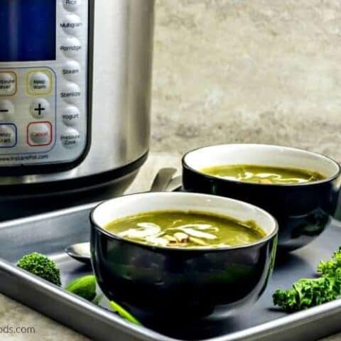 Green Goddess Instant Pot Spinach Soup