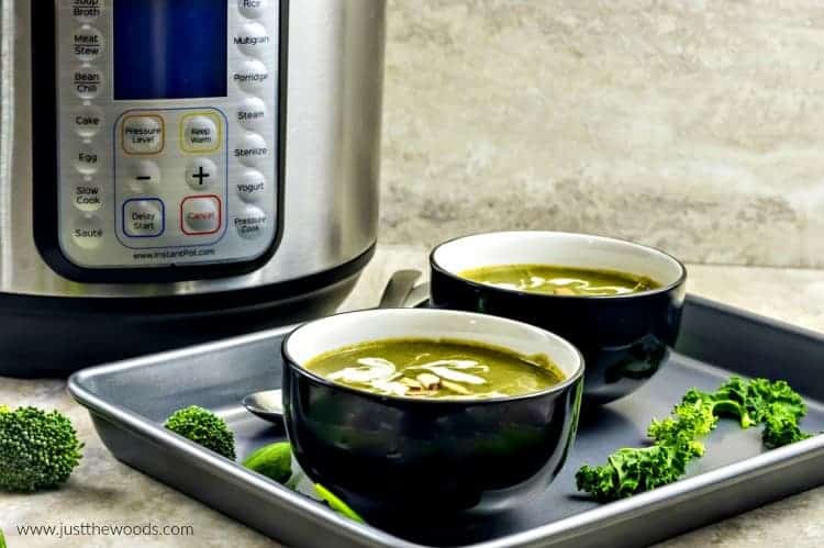 spinach soup, instant pot soup, spinach soup recipe