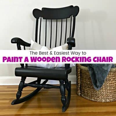 How to Paint a Wooden Rocking Chair with Spindles the Easy Way