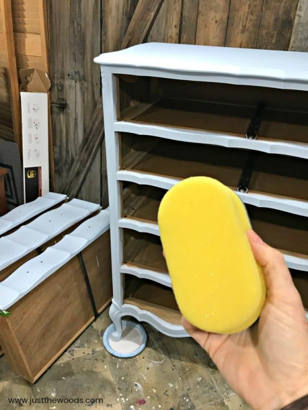 How to Paint the Perfect Powder Blue Painted Dresser