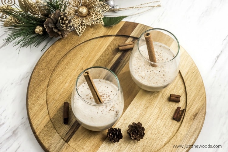 easy eggnog recipe, vegan eggnog, vegan recipe for eggnog, homemade eggnog