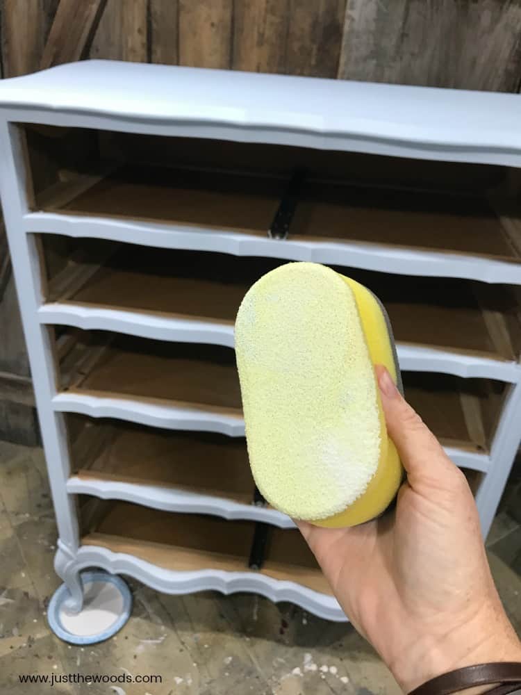 yellow sponge to seal painted furniture, painted french provincial furniture