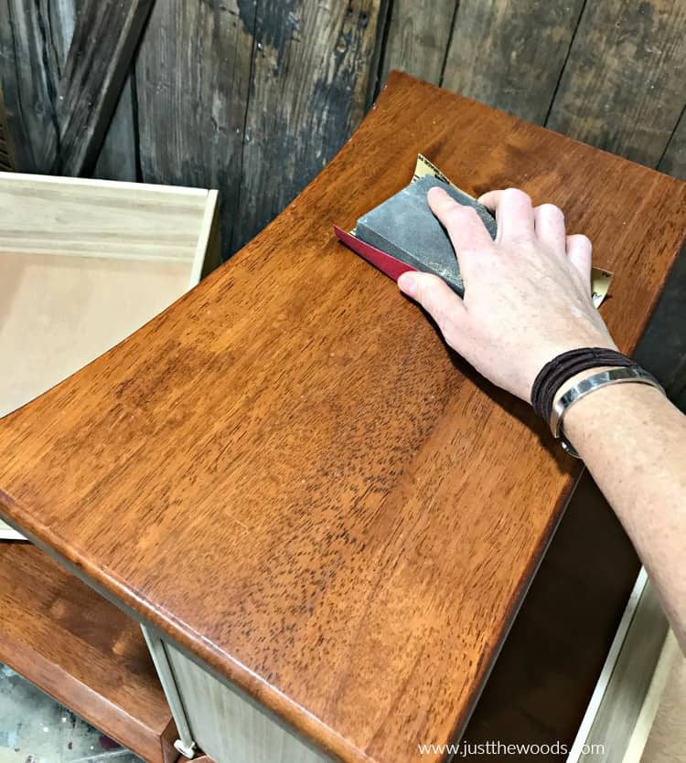 sanding wood furniture, Decoupage Furniture, painting furniture