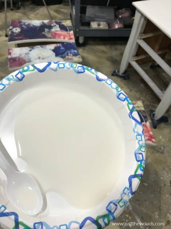 Decoupage Furniture Tutorial How to Add Tissue to Painted Furniture