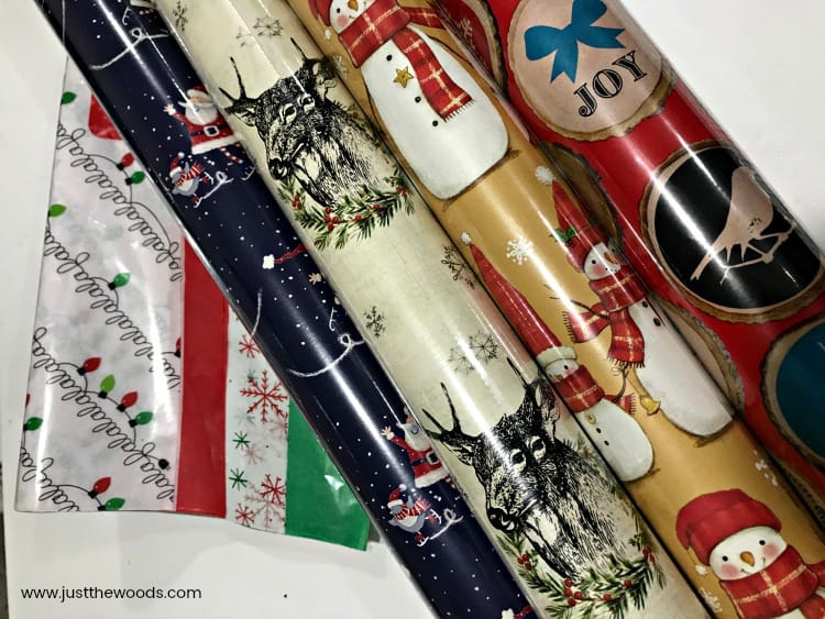 DIY Wooden Christmas Ornaments, wrapping paper decoupage, ornament making