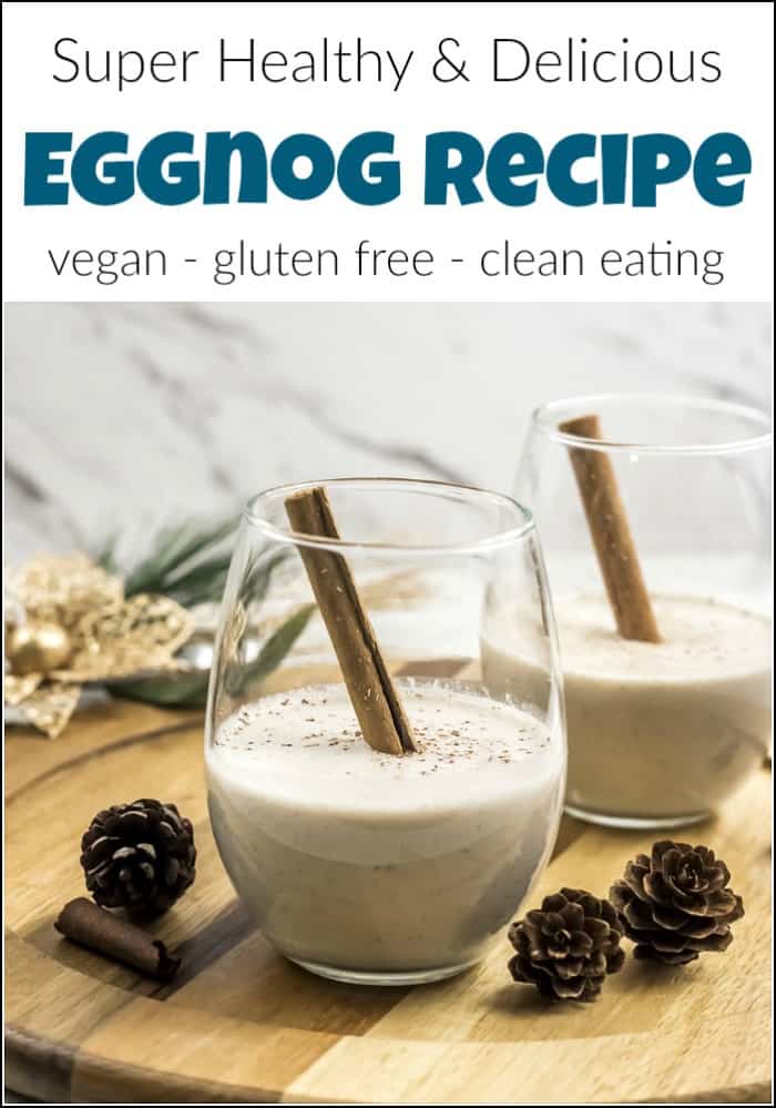 Vegan eggnog recipe that you will love. This homemade eggnog is healthy and delicious made with coconut milk and plenty of flavor. See how to make eggnog at home without all the added sugar. #eggnogrecipe #veganeggnog #homemadeeggnog #eggnogdrink #coconutmilkeggnog #dairyfreeeggnog