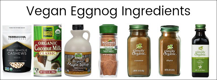 vegan eggnog, eggnog recipe, whats in eggnog, eggnog ingredients, what is eggnog made of