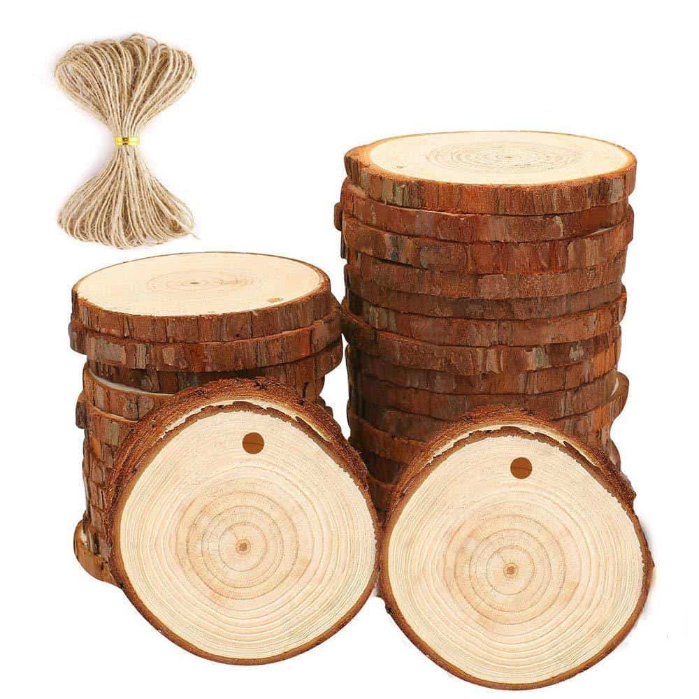 natural wood slices