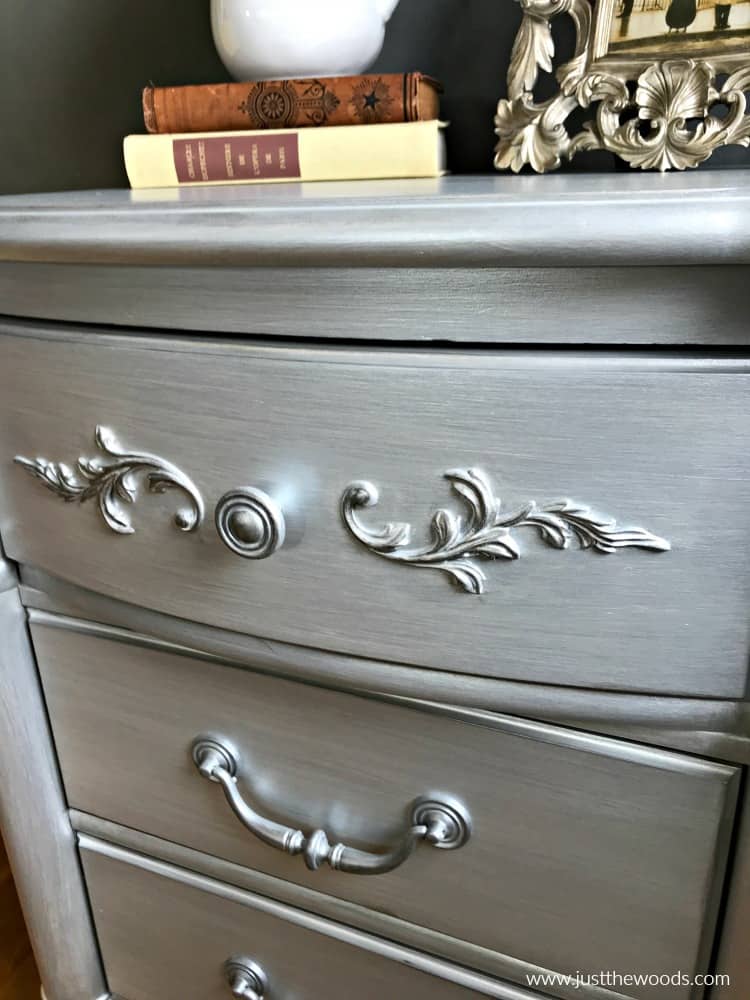 gilding wax on painted furniture, silver gilding wax, how to use gilding wax