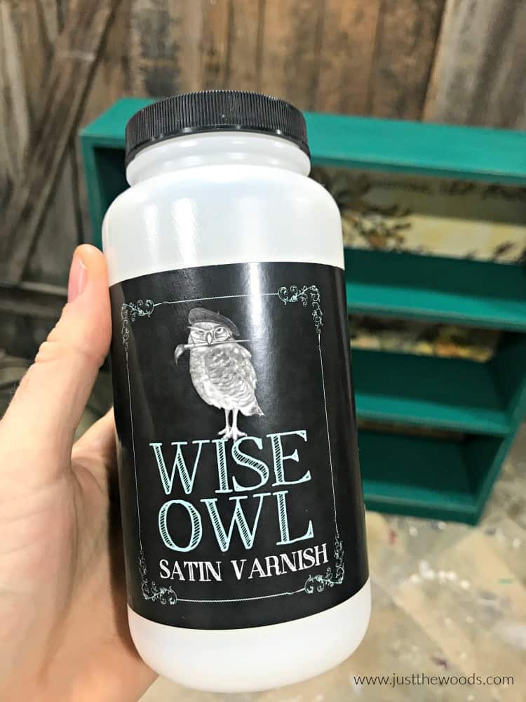 how to seal painted furniture, clear varnish, clear sealer, wise owl varnish