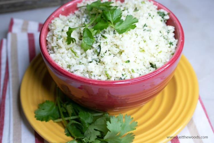 easy cauliflower rice recipe, cilantro lime cauliflower rice, how to make cauliflower rice