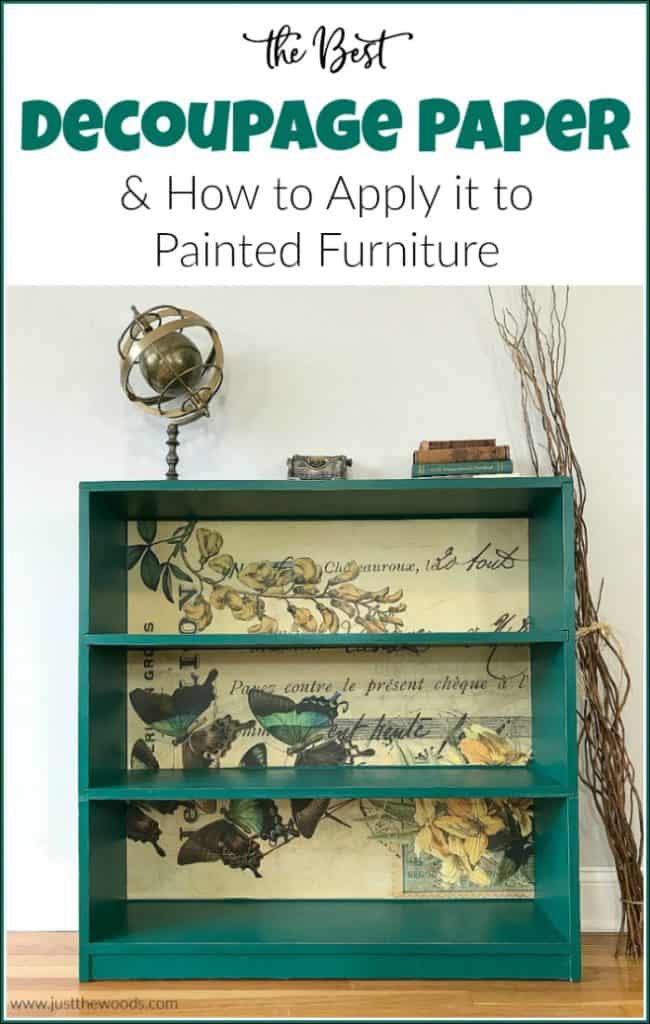 The Best Decoupage Paper & How to Apply it to Painted Furniture