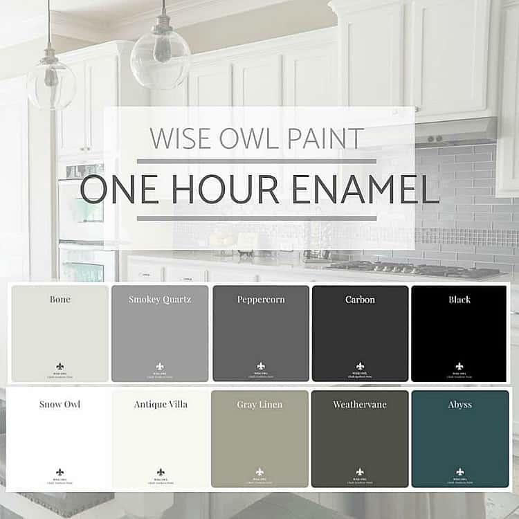 wise owl paint, one hour enamel, fast drying furniture paint, best paint for cabinets