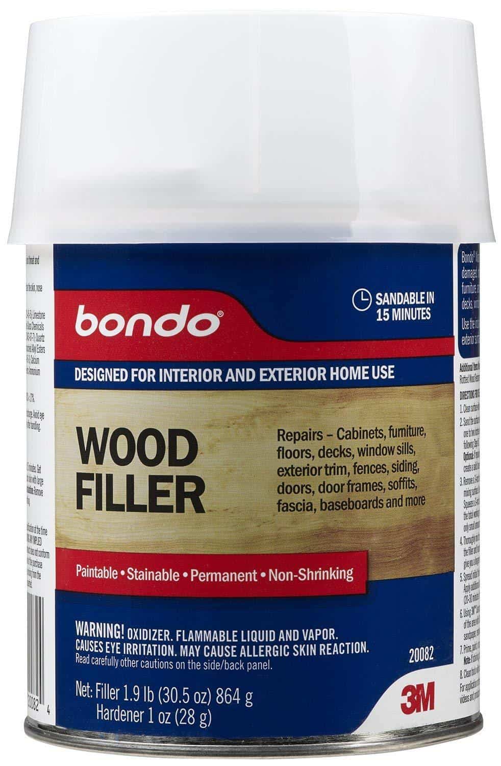 bondo wood filler, blue can bondo, 3m bondo, 