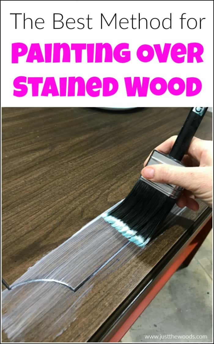 How to Paint Over Stained Wood