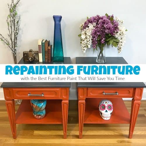 Repainting Furniture - How to Paint Over Stained Wood Furniture