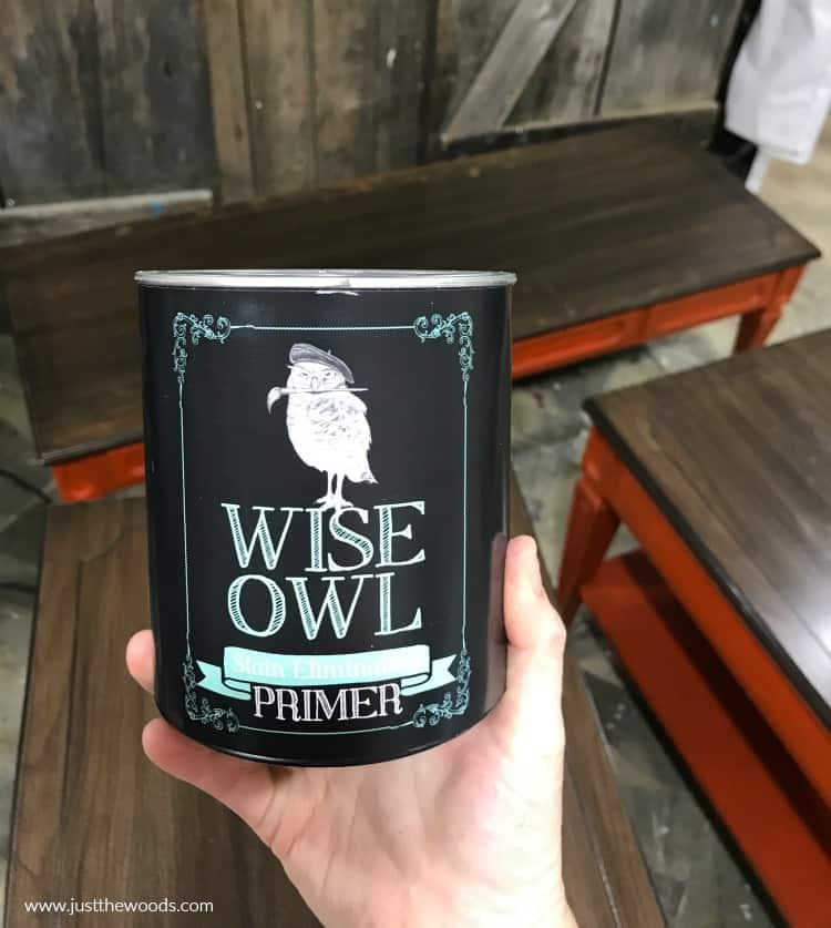 clear primer, furniture primer, wise owl paint, furniture paint primer