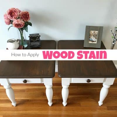 How to Apply Wood Stain for an Amazing Table Refinish