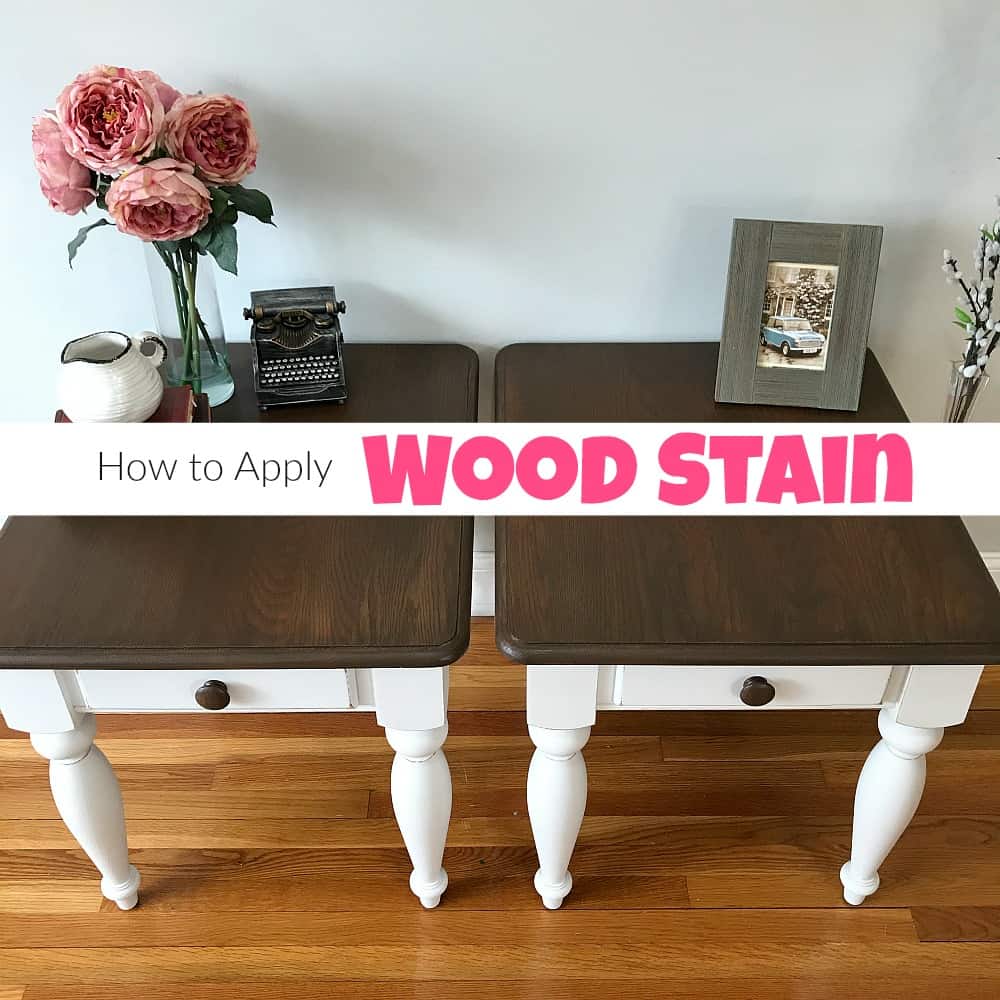 How To Apply Wood Stain For An Amazing Table Refinish