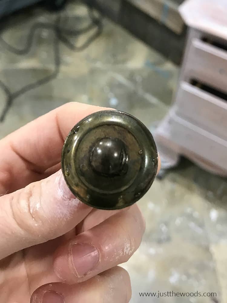 dark round hardware, brass hardware, vintage hardware