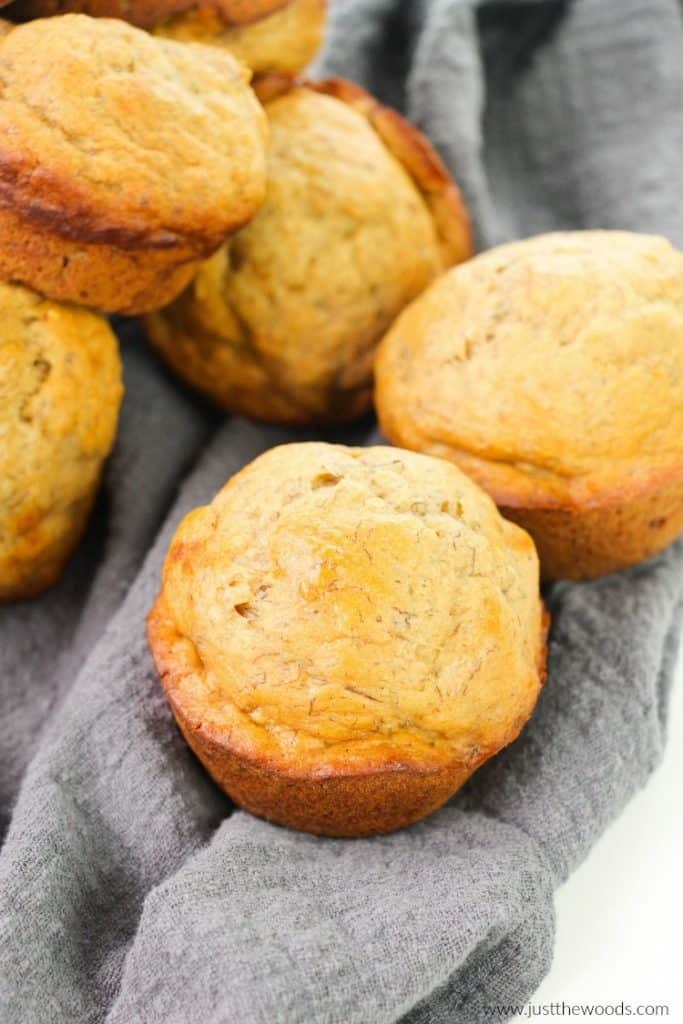 healthy banana muffins recipe, gluten free banana muffins