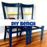 How to Make a DIY Bench from Chairs
