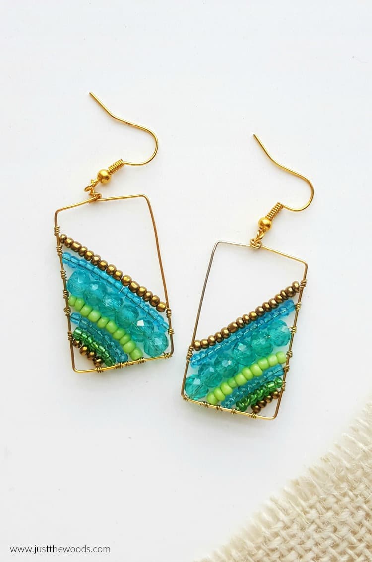 Yellow Paper Bead and Green Faceted Bead Earrings | Handmade in Yangon -  YGN Collective