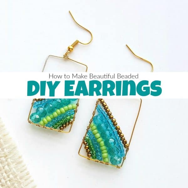 How to Make Beaded Wire Earrings - Easy Tutorial
