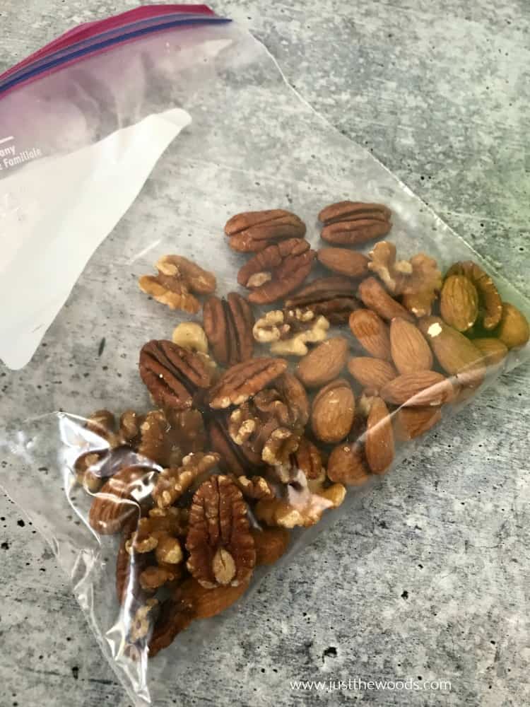 nuts in ziploc bag