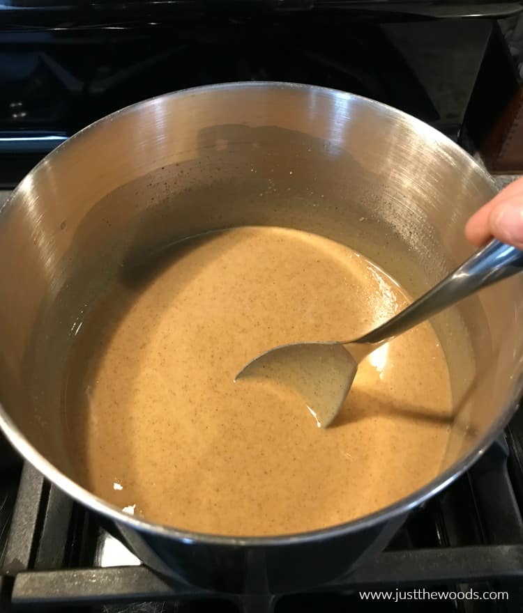 fully melted peanut butter