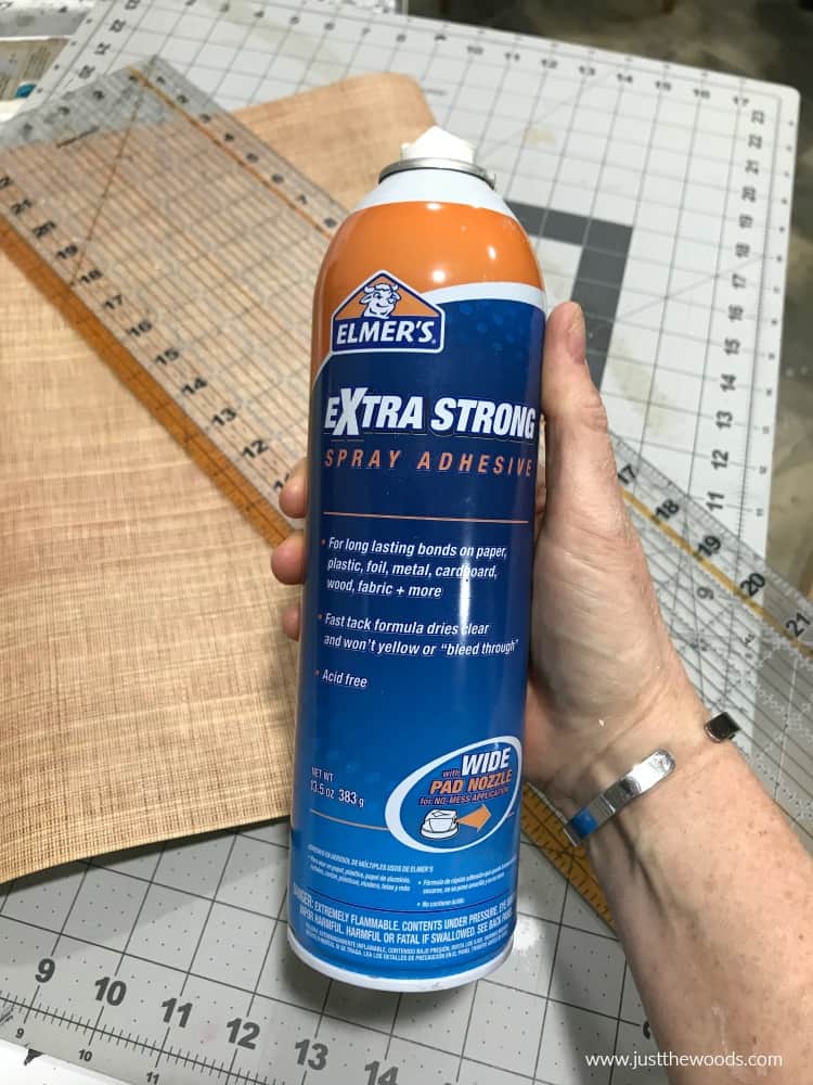 extra strong spray adhesive, blue and orange spray can