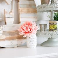 How to Paint and Distress Mason Jars