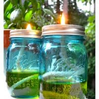 DIY Mason Jar Citronella Candle Oil Lamp