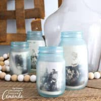 Mason Jar Photo Frames