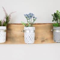 Mason Jar Wall Planters
