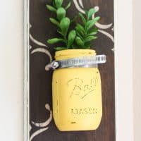 DIY Mason Jar Wall Vases