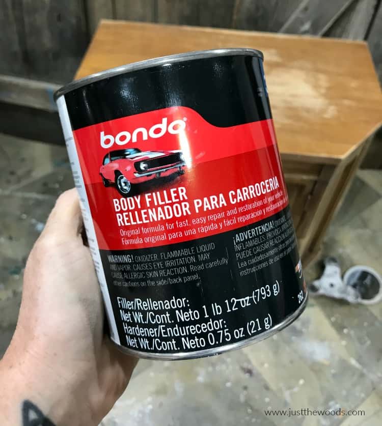 bondo wood filler, repair wood with bondo