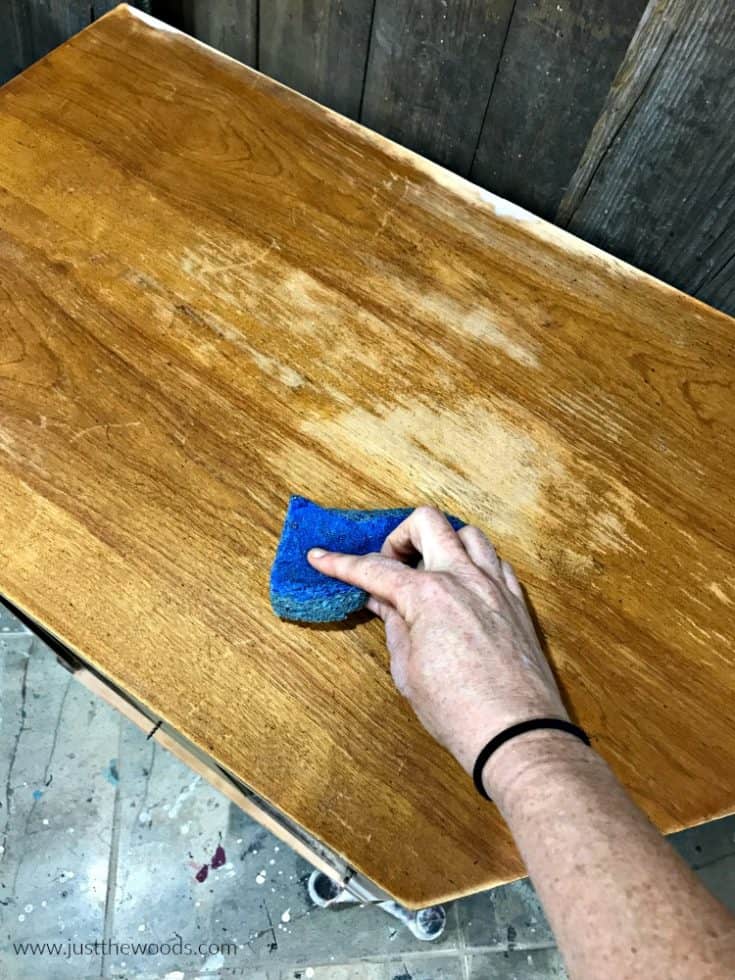 How to Paint Furniture with a Fun Boho Drippy Paint Effect