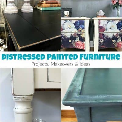 15+ Distressed Painted Furniture Projects, Makeovers & Ideas