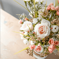 Farmhouse Spring Mason Jar Planter