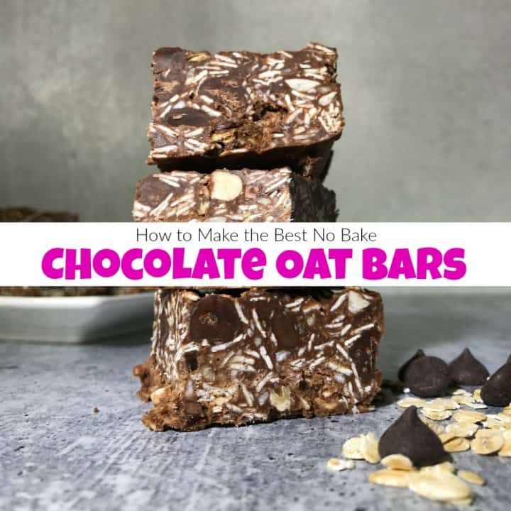 How to Make the Best No Bake Chocolate Oat Bars