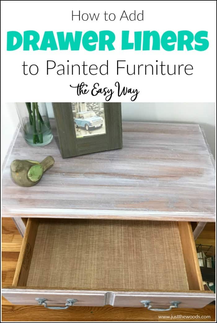 How to Add Drawer Liners to Painted Furniture the Easy Way