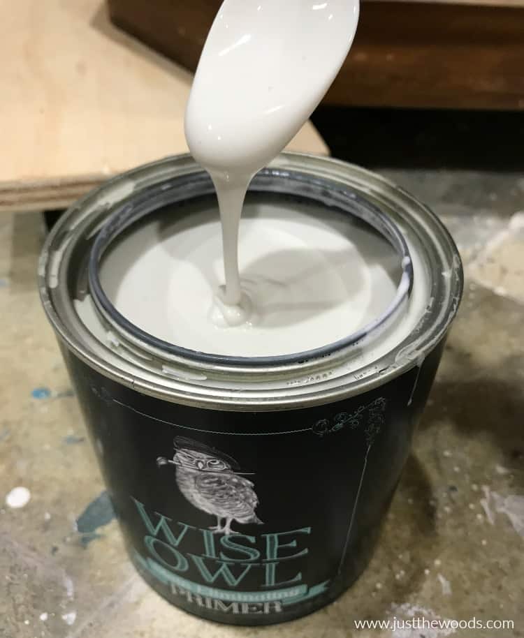 stir primer in can, wise owl paint, wise owl primer, chalk paint primer