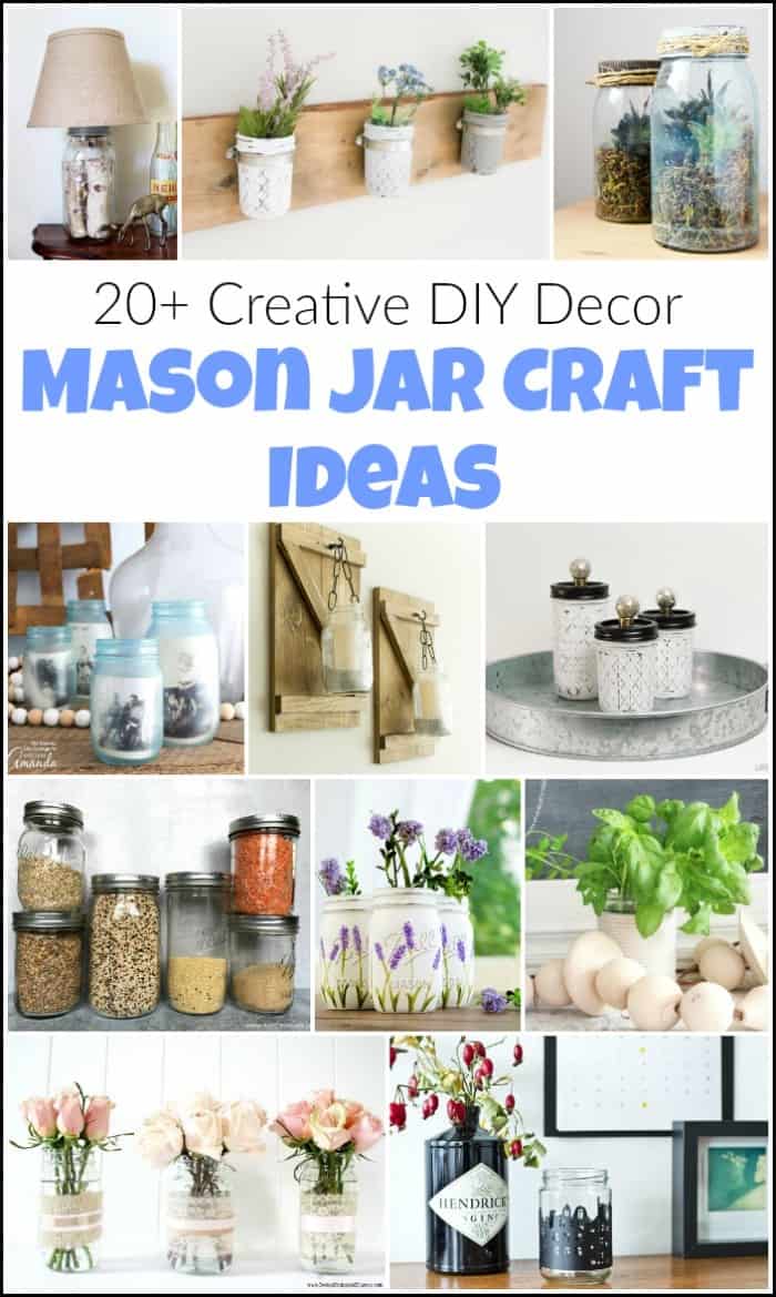 mason jar crafts, mason jar craft ideas, ways to use mason jars