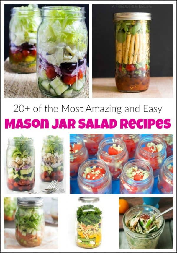 20+ of the Most Amazing and Easy Mason Jar Salad Recipes