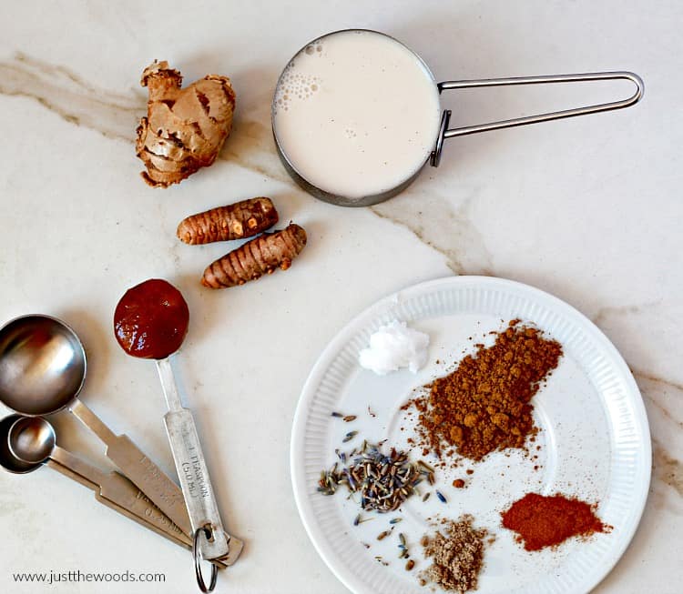 Moon Milk Recipe for Relaxation and Sleep aka Golden Milk how to make moon milk, golden milk ingredients, healthy anti-inflammatory tea