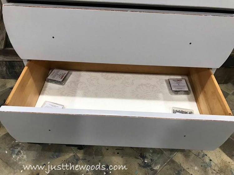 How to Add Drawer Liners to Painted Furniture the Easy Way