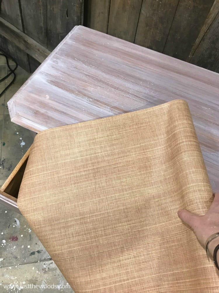 wallpaper drawer liner, roll of neutral wallpaper to line drawers