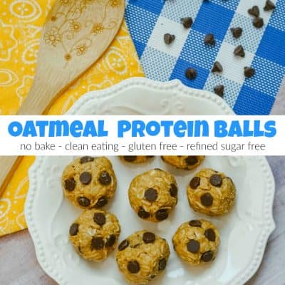 4 Ingredient Healthy Oatmeal Protein Balls Recipe